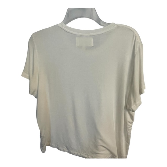 Wheat White Crop Relaxed Short Sleeve Tee - Picture 4 of 5